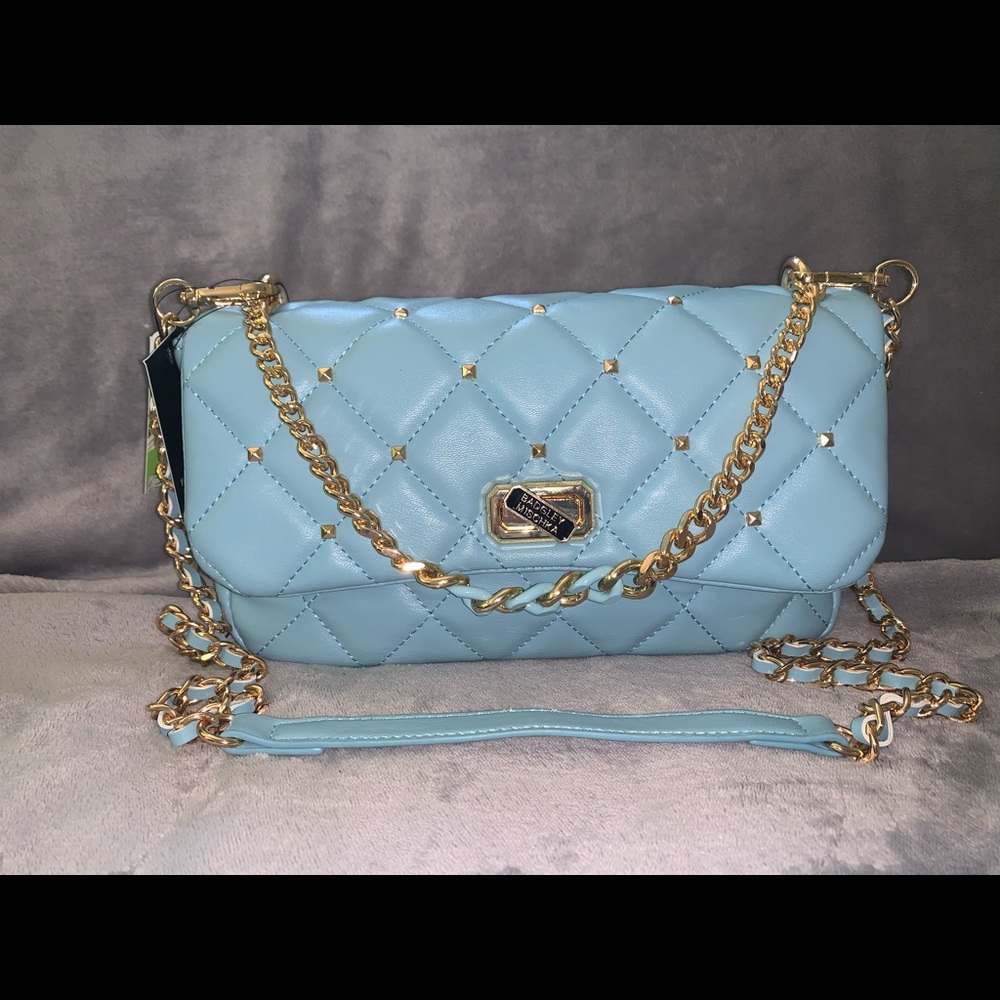Badgley Mischka Blue Crossbody Purse